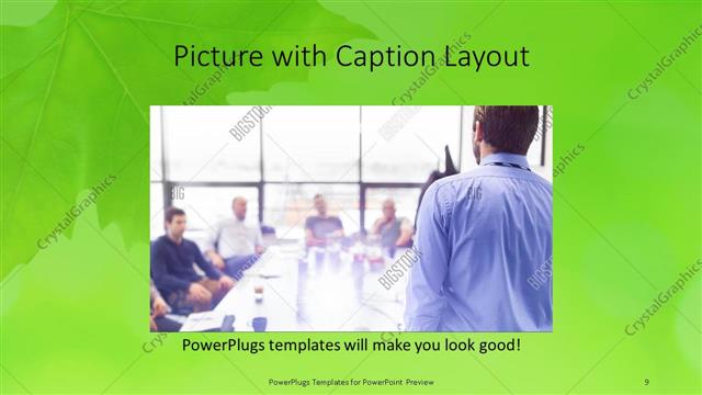 Picture with Caption presentation slide layout