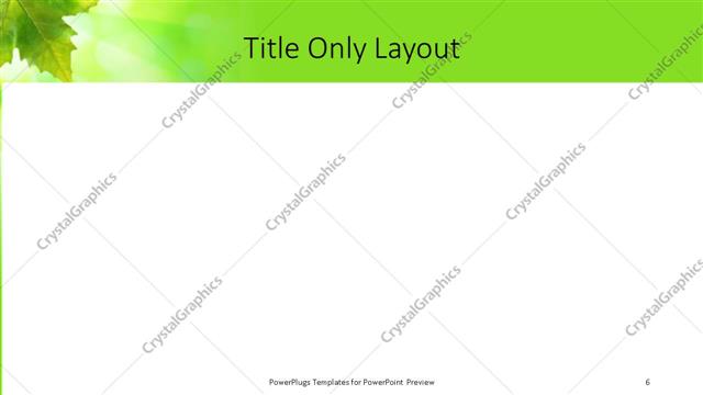 Title Only presentation slide layout