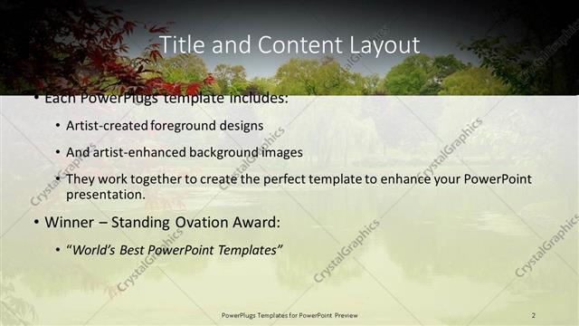 Title and Content presentation slide layout