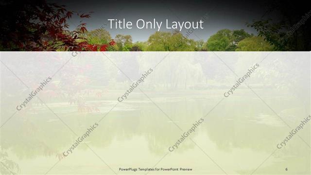Title Only presentation slide layout