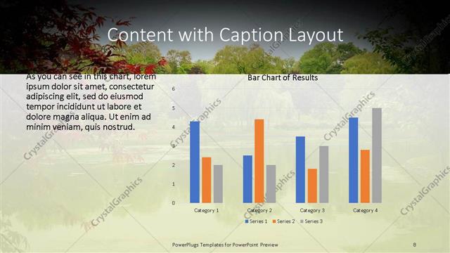 Content with Caption presentation slide layout