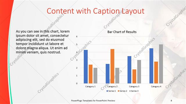 Content with Caption presentation slide layout