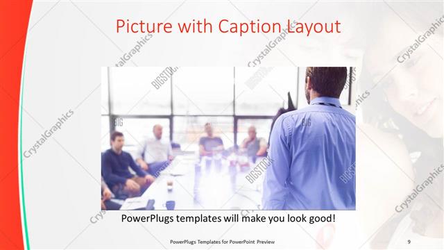 Picture with Caption presentation slide layout