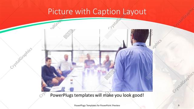 Picture with Caption presentation slide layout