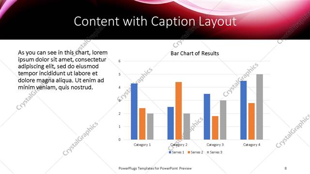 Content with Caption presentation slide layout