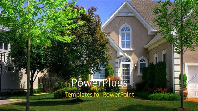  Presentation with garden - A beautiful house with lots of trees in the garden