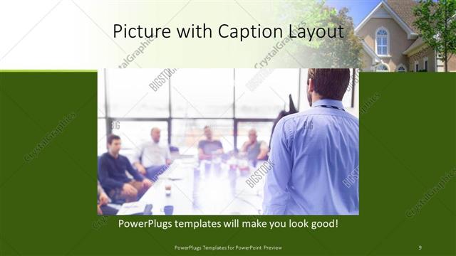 Picture with Caption presentation slide layout