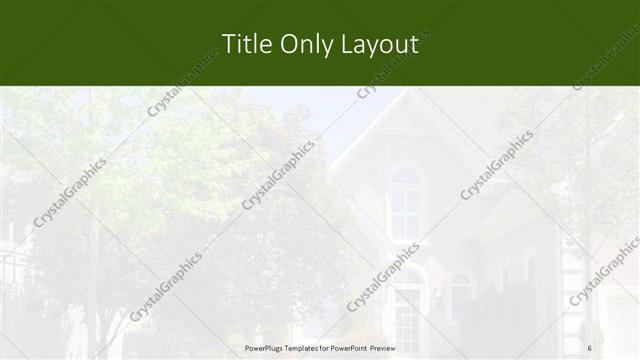 Title Only presentation slide layout