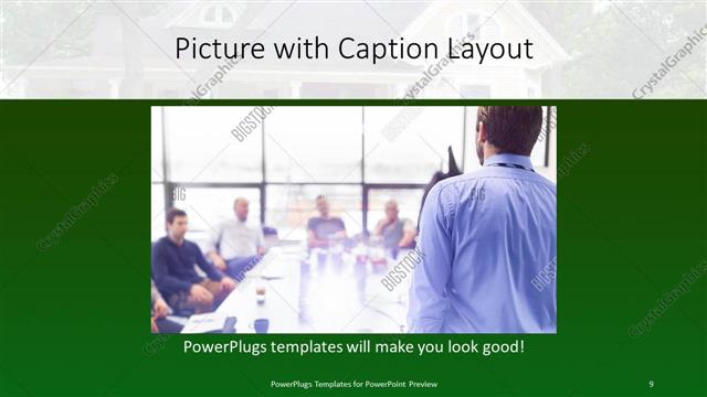 Picture with Caption presentation slide layout
