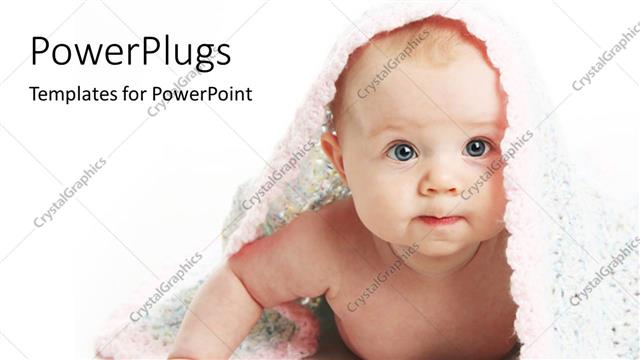  Presentation with baby - A beautiful kid with a rug