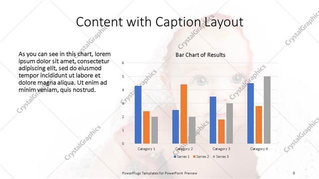 Content with Caption presentation slide layout