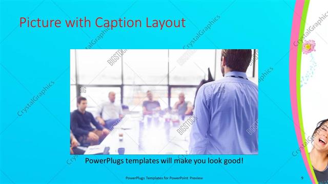 Picture with Caption presentation slide layout