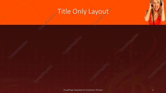 Title Only presentation slide layout