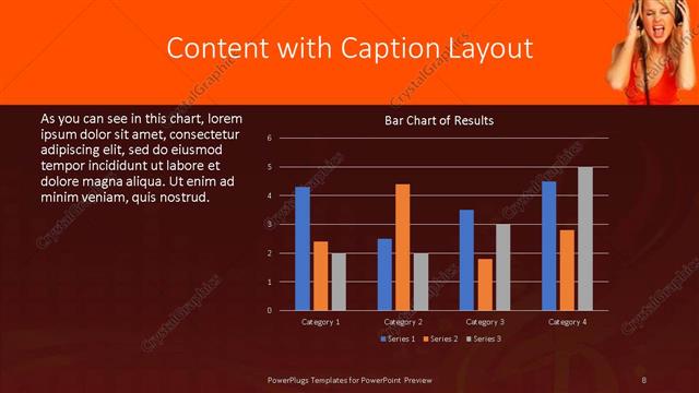 Content with Caption presentation slide layout