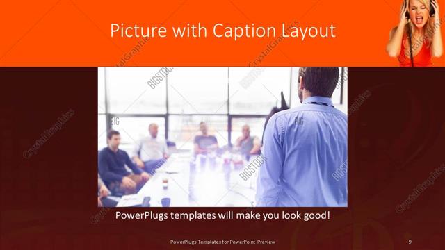 Picture with Caption presentation slide layout