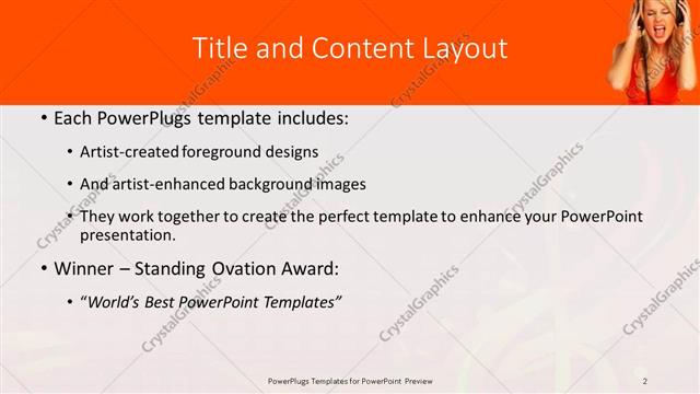 Title and Content presentation slide layout