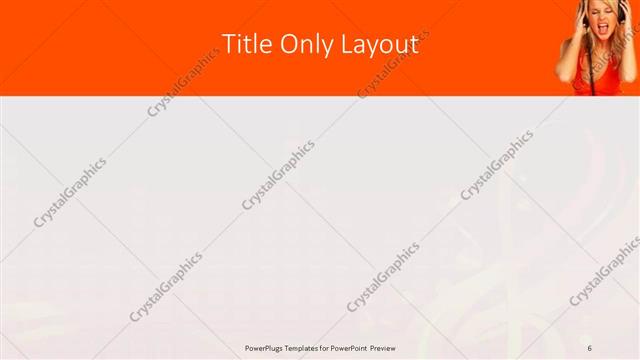 Title Only presentation slide layout