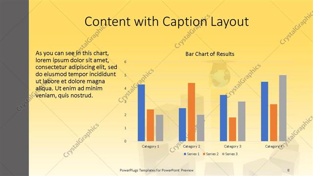 Content with Caption presentation slide layout