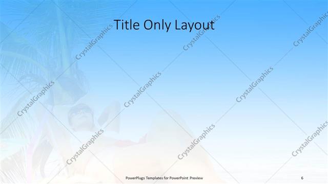 Title Only presentation slide layout