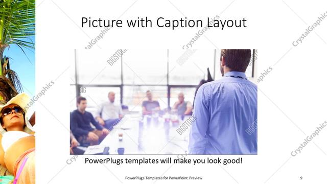 Picture with Caption presentation slide layout
