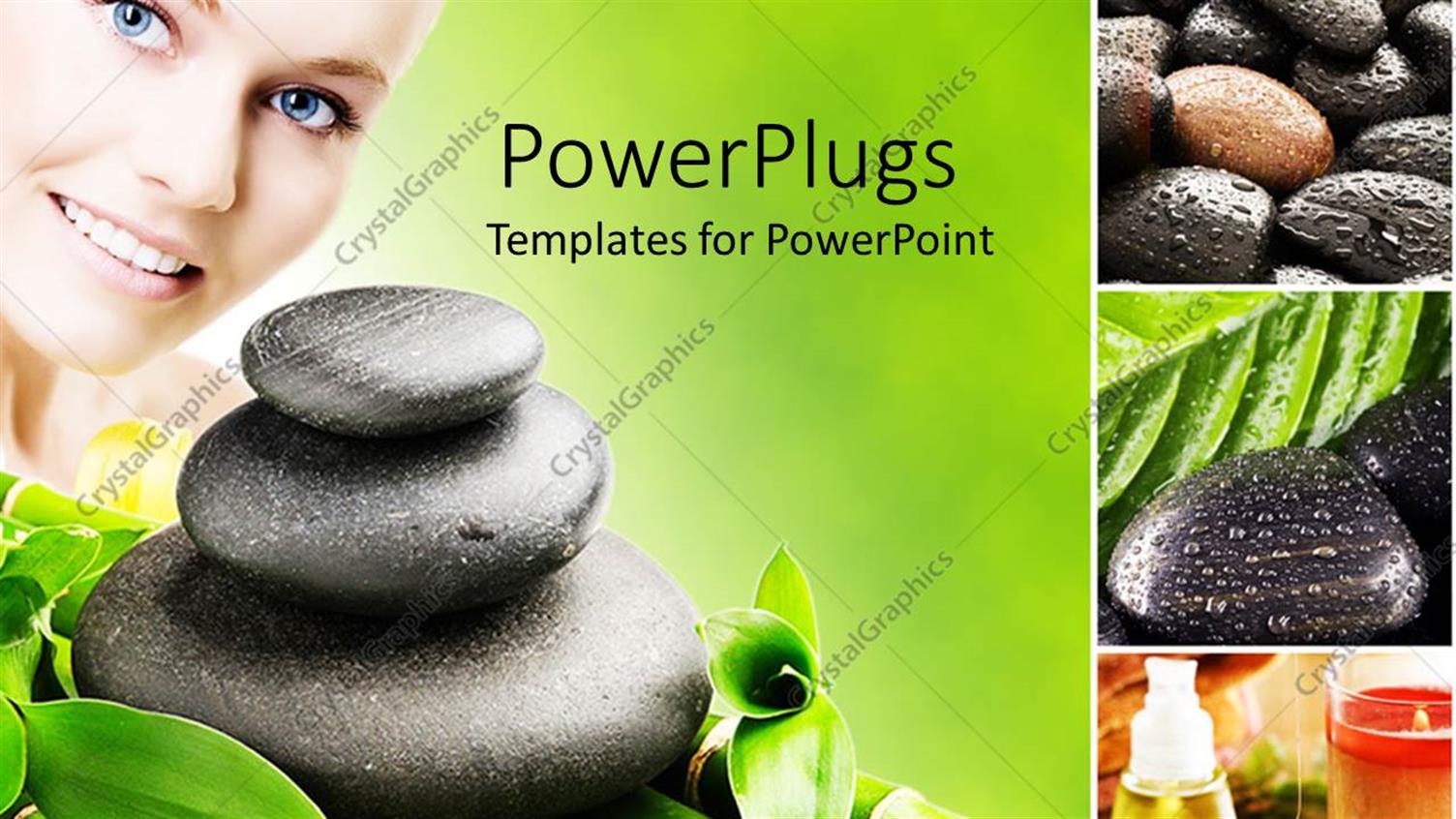 Featuring a Beautiful Lady with a Number of Zen Stones