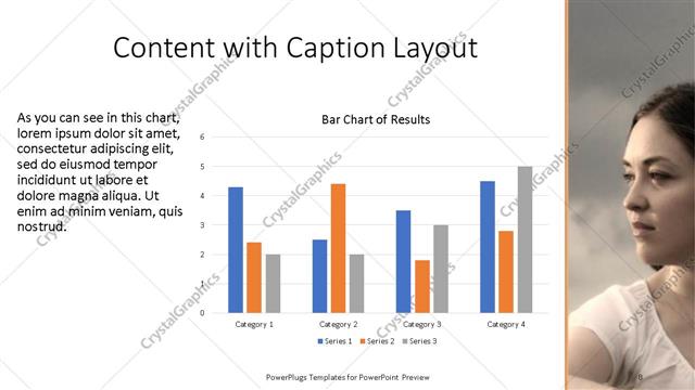 Content with Caption presentation slide layout