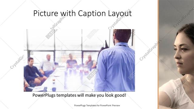 Picture with Caption presentation slide layout