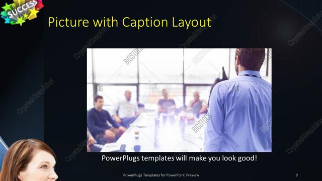 Picture with Caption presentation slide layout