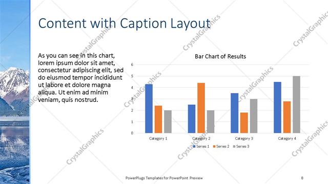 Content with Caption presentation slide layout