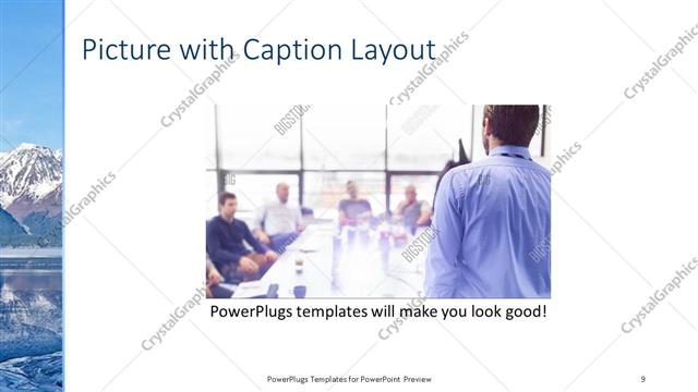 Picture with Caption presentation slide layout