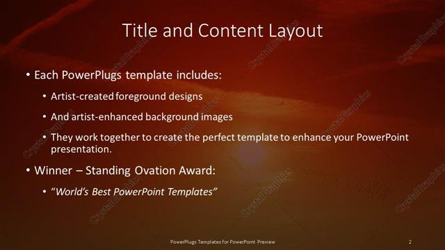 Title and Content presentation slide layout