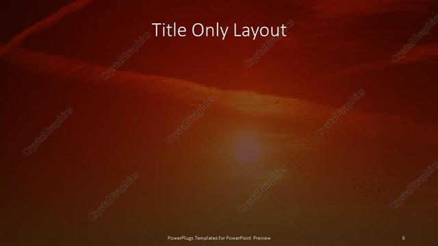 Title Only presentation slide layout