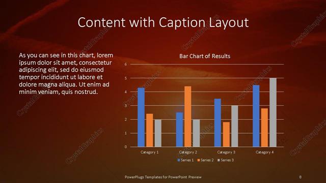Content with Caption presentation slide layout