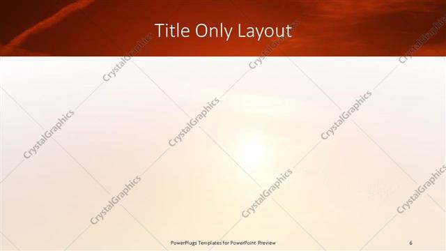 Title Only presentation slide layout