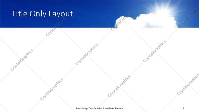 Title Only presentation slide layout