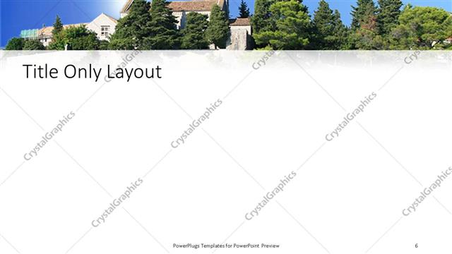 Title Only presentation slide layout