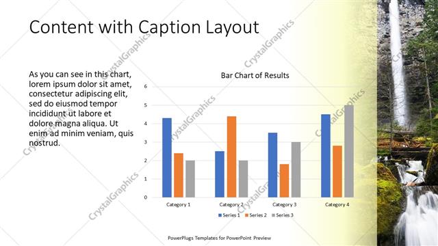 Content with Caption presentation slide layout