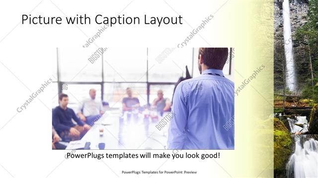 Picture with Caption presentation slide layout