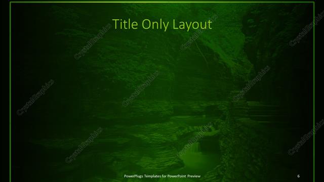 Title Only presentation slide layout