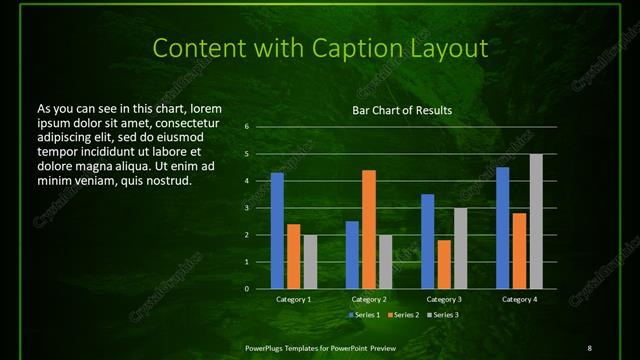 Content with Caption presentation slide layout