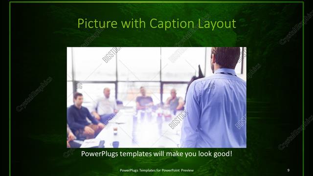 Picture with Caption presentation slide layout