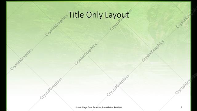 Title Only presentation slide layout