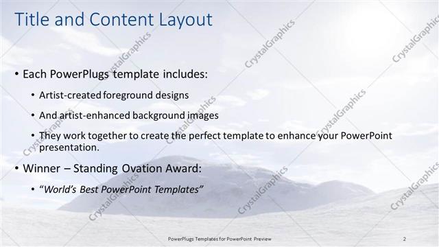 Title and Content presentation slide layout