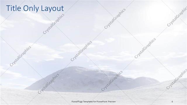 Title Only presentation slide layout