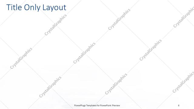 Title Only presentation slide layout