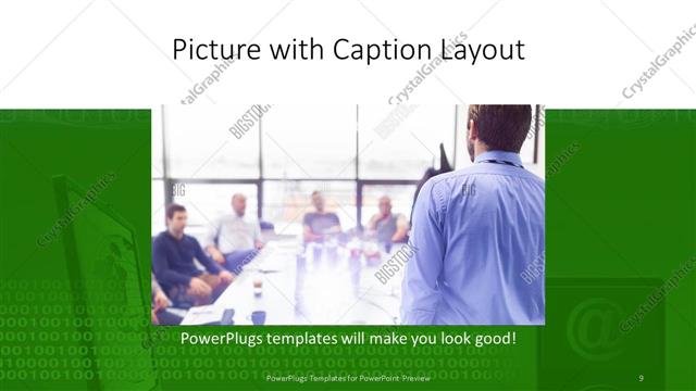 Picture with Caption presentation slide layout