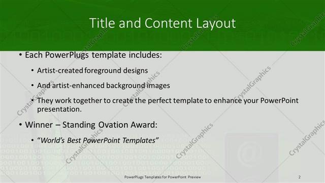 Title and Content presentation slide layout