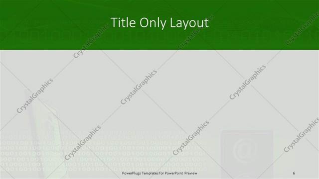 Title Only presentation slide layout