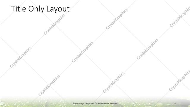 Title Only presentation slide layout