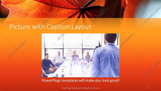 Picture with Caption presentation slide layout